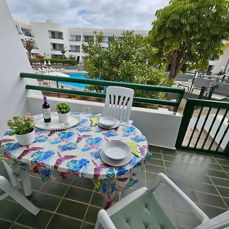 公寓 Casa Palmera 3 Only 150 Metres To The Beach, Heated Pool, Wifi, Sat-tv, Balcony *